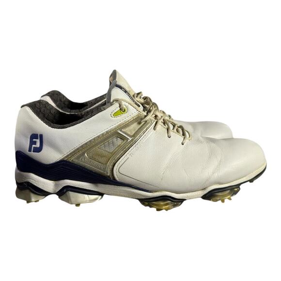 FootJoy Other - FootJoy Tour X Golf Shoes Men’s 11M White Navy Cleated 55404